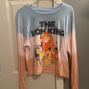 Lion King Disney Long Sleeve Cropped Tee